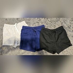 Bundle of Three Casual Shorts - Gray, Blue, Black